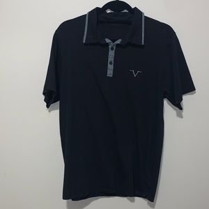 Versace black collar shirt